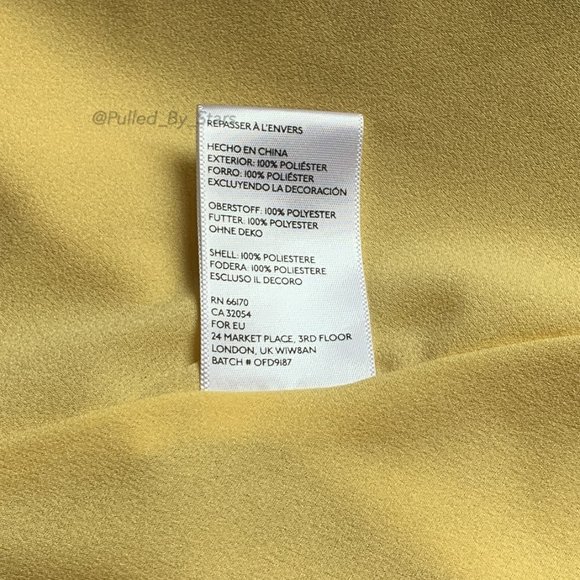 KIMCHI BLUE Yellow Tie-Front Fit + Flare Dress EUC - Picture 13 of 13